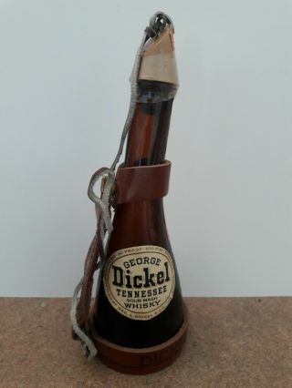 George Dickel Tennessee Whisky Amber Souvenir Bottle First Bottling Oct.  1964