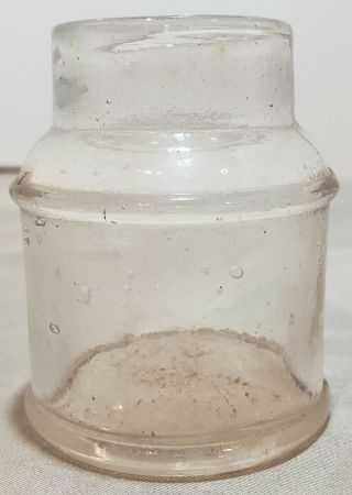 Antique Clear Glass Carter ' s Ink Bottle 2