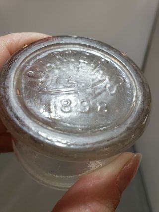 Antique Clear Glass Carter ' s Ink Bottle 5