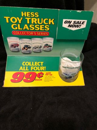 Hess Toy Truck Glasses Display