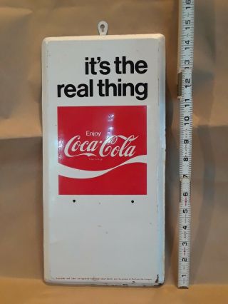 Vintage Coca Cola Calendar Holder (tin Sign)
