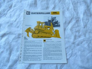 Caterpillar Cat D8l Track - Type Tractor Brochure