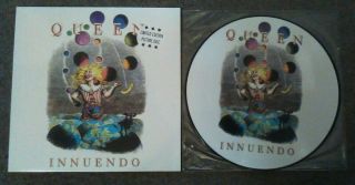 Queen - Innuendo - Very Rare 12 " Vinyl Picture Disc Lp With Sleeve Freddie Mercu