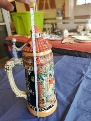 German Beer Stein Made In West Germany 11 " Tall