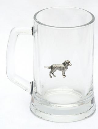 Labrador Emblem Handled Beer Lager Glass Tankard Oversize Pint 600ml Gift 207