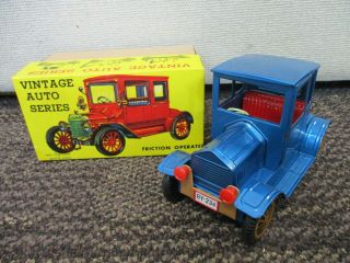 Tn Japan Tin Litho Friction Operated Vintage Auto Series No.  3 Car