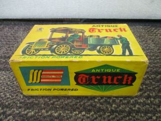 VINTAGE TIN LITHO ANTIQUE TRUCK JAPAN SSS SHIOJI FRICTION POWERED S - 1303 2