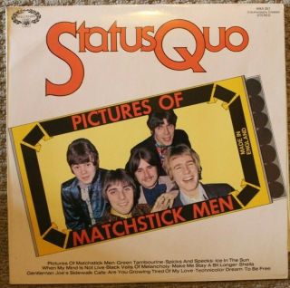 Status Quo Pictures Of Matchstick Men 12 " Vinyl Record