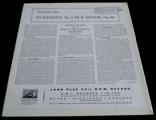 Tchaikovsky: Symphony No.  5 - Rudolf Kempe HMV ASD 379 ED1 LP 3