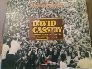 David Cassidy Cassidy Live World Tour ' 74 1974 Vinyl Record LP Album with POSTER 3