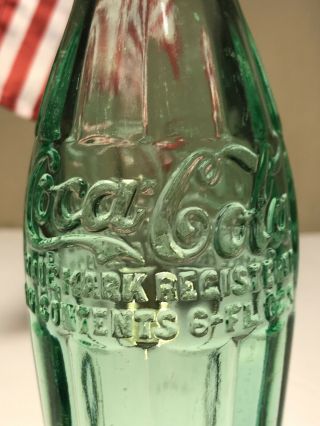 PAT ' D DEC.  25,  1923 Coca - Cola Hobbleskirt Coke Bottle - MENA,  ARK.  Arkansas 6