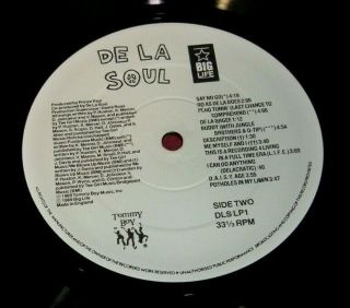 DE LA SOUL 3 Feet High & Rising - VINYL LP ALBUM - BIG LIFE DLSLP1,  UK 1989 - EX 7