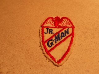 Vintage Rare Jr.  G Man Patch Badge