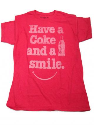 Coca - Cola Have A Coke And A Smile Tee T - Shirt X - Large Xl -