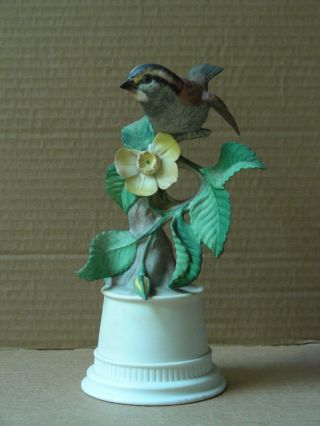 Boehm " White - Throated Sparrow " Porcelain Figurine 430