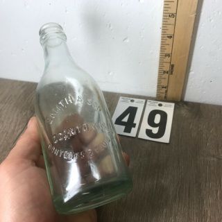 Smith & Son Oconto Wisconsin Glass Soda Bottle 8oz Antique Embossed Midwestern