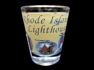 Rhode Island Light Houses Multi Building Standard Shot Glass Collectible Barware