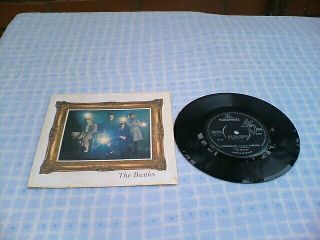 The Beatles Uk Ps Wafer Thin Penny Lane / Strawberry Fields Forever Ex,