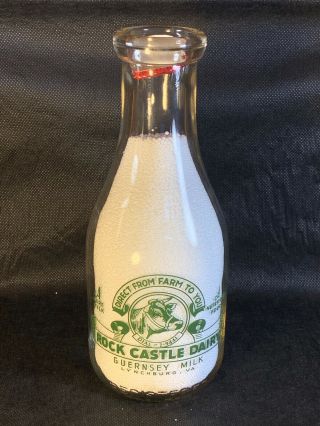 Rock Castle Dairy • Lynchburg,  Va • Vintage Milk Bottle
