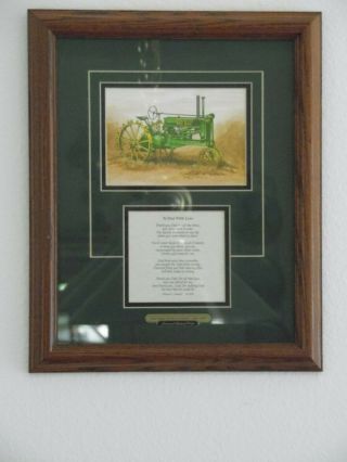 John Deere Model A Unstyled 1934 - 38 Farm Tractor Framed Gift Print