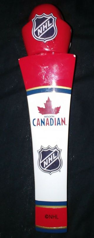 Molson Canadian NHL Goalie Mask Hockey Beer Tap Handle 4