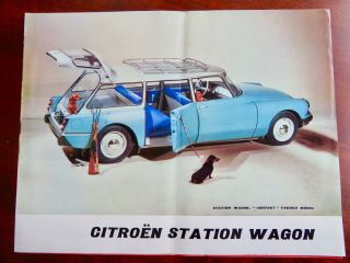 1960 Citroen Station Wagon Id 19 " Confort " & " Deluxe " Brochure