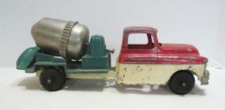 Hubley Cement Mixer Truck 494 Vintage Metal Kiddie Toy Vehicle C.  1950 