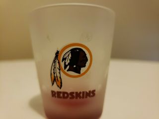 Frosted Washington Redskins Mascot Shot Glass Helmet Nfl Football