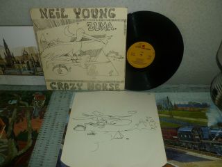 Neil Young & Crazy Horse " Zuma " 1975 Uk Vinyl Lp Reprise Records Vg