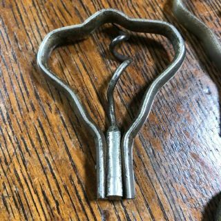 Four Havel Patent Unsigned Antique Folding Bow Corkscrews 5