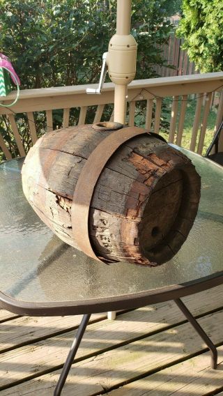 Antique Vtg Pre Prohibition Early 1900s Wooden Barrel Beer Keg