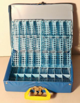 DTE 1976 LESNEY MATCHBOX SUPERFAST 48 MODEL COLLECTORS CARRY CASE 4 BLUE TRAYS 2