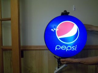 Pepsi Light Up Spinning Wall Light