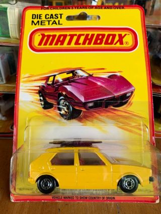 Matchbox Superfast 07c Mk I Volkswagen Vw Golf Rabbit - Yellow - Moc