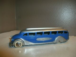 1937 - 41 Tootsietoy No.  1045 Greyhound Bus 6  Long.