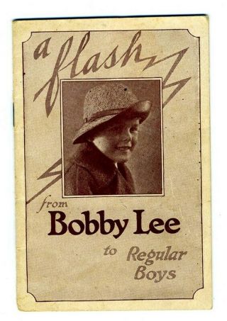 Bobby Lee Hats For Boys Booklet 1920 