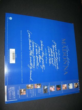 Madonna True Blue vinyl LP album record Japan P - 13310 SIRE 1986 Poster 4