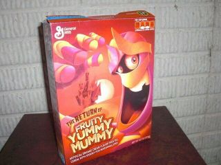 2013 Fruity Yummy Mummy Cereal Box General Mills Monsters Cereals
