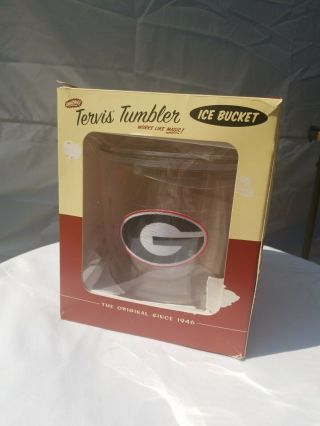 Tervis Tumbler Ice Bucket - University Of Georgia Uga W/original Box