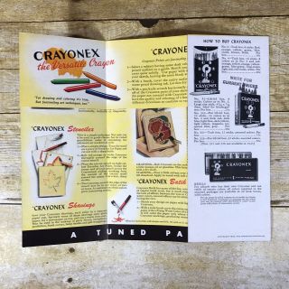 Vintage Crayonex The American Crayon Company Prang Advertising Brochure Ephemera 2