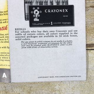 Vintage Crayonex The American Crayon Company Prang Advertising Brochure Ephemera 3