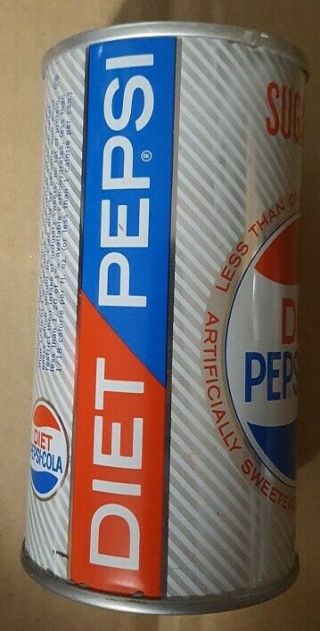 VINTAGE DIET PEPSI CAN - 1968 / 1969.  NEVER FILLED,  NEVER OPENED. 4