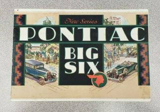 1930 Pontiac Big Six Sales Folder
