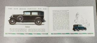 1930 Pontiac Big Six Sales Folder 3
