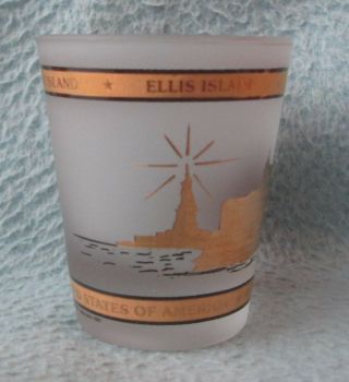 Ellis Island York City Souvenir Shot Glass 2