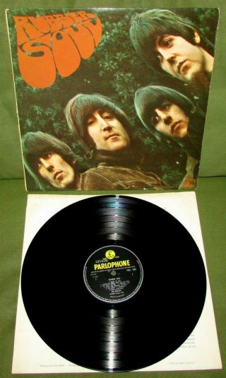 The Beatles Rubber Soul 1st Uk 1965 Parlophone Mono - 5 - 5