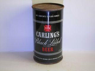 Carling Black Label Flat Top Beer Can