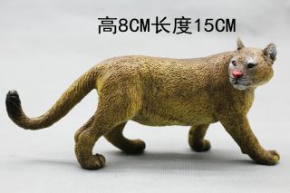Rare Aaa Puma Mountain Lion Animal Pvc Figure Figurine Model