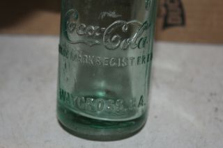 Waycross Georgia Straight Side Coca Cola Bottle Ga Mid Script Rare