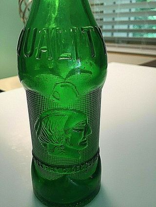Quality Brand Deco Soda Bottle With Embossed Indian,  Coca Cola Bottling,  Kansas